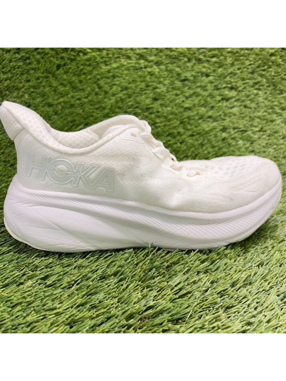 Hoka One One Clifton 9 Mens Size 6.5 White Athletic Running Shoes Sneakers